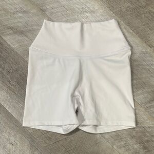 Women's White Bike Shorts